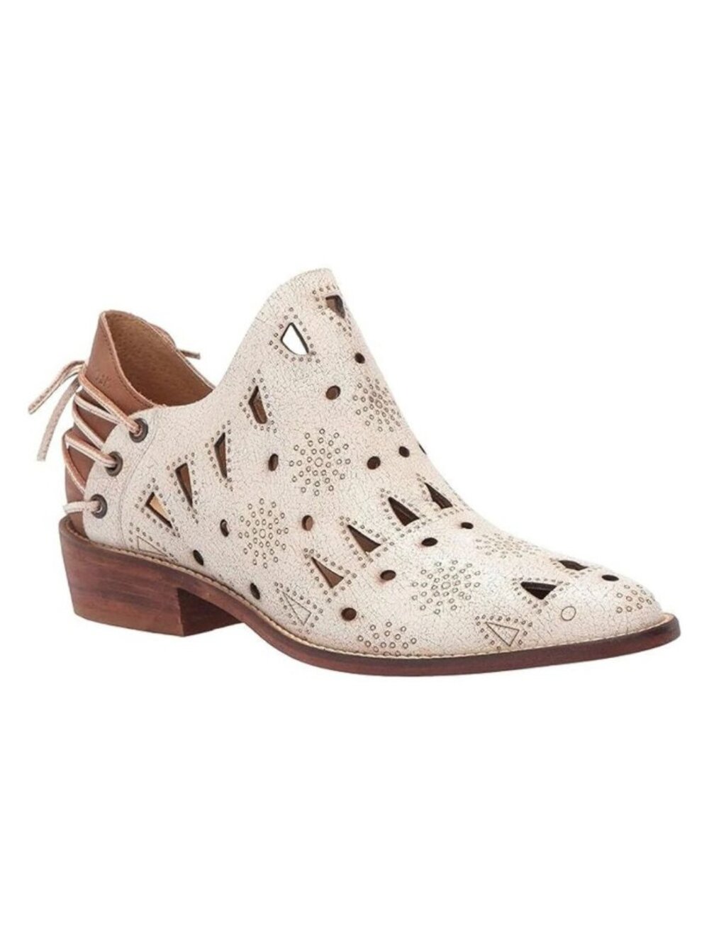 Musse & Cloud x Anthropologie Coolise Distressed Leather Ankle Booties 9 - Picture 2 of 11